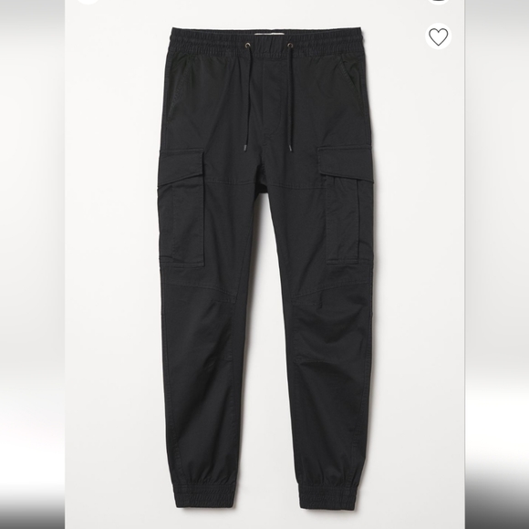 H&M Black Cargo Joggers Size S - Picture 1 of 6
